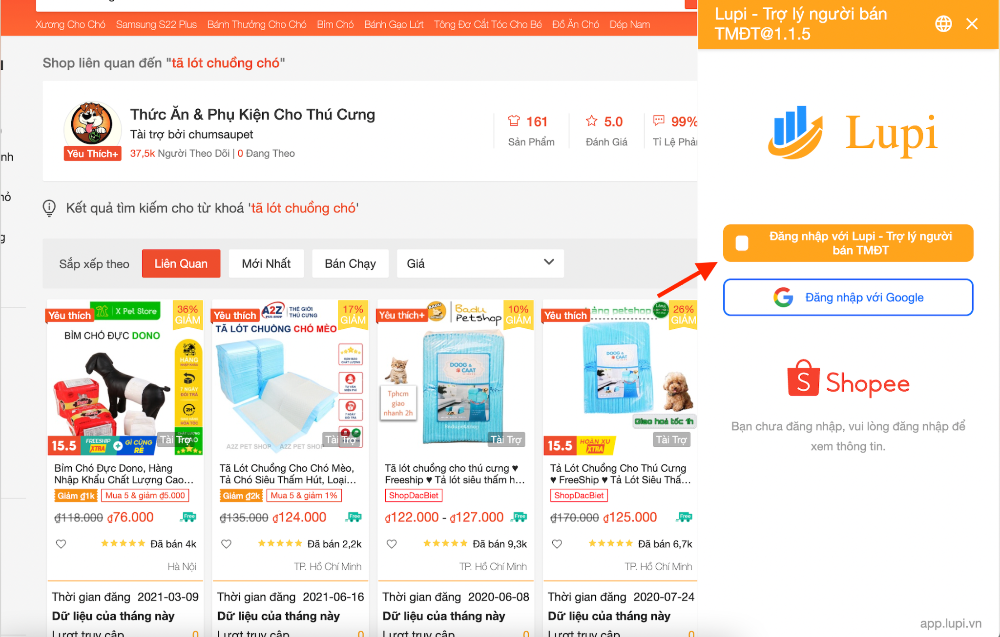 Công cụ phân tích Bigdata trên sàn thương mại điện tử - Lupi.vn 24 guide18