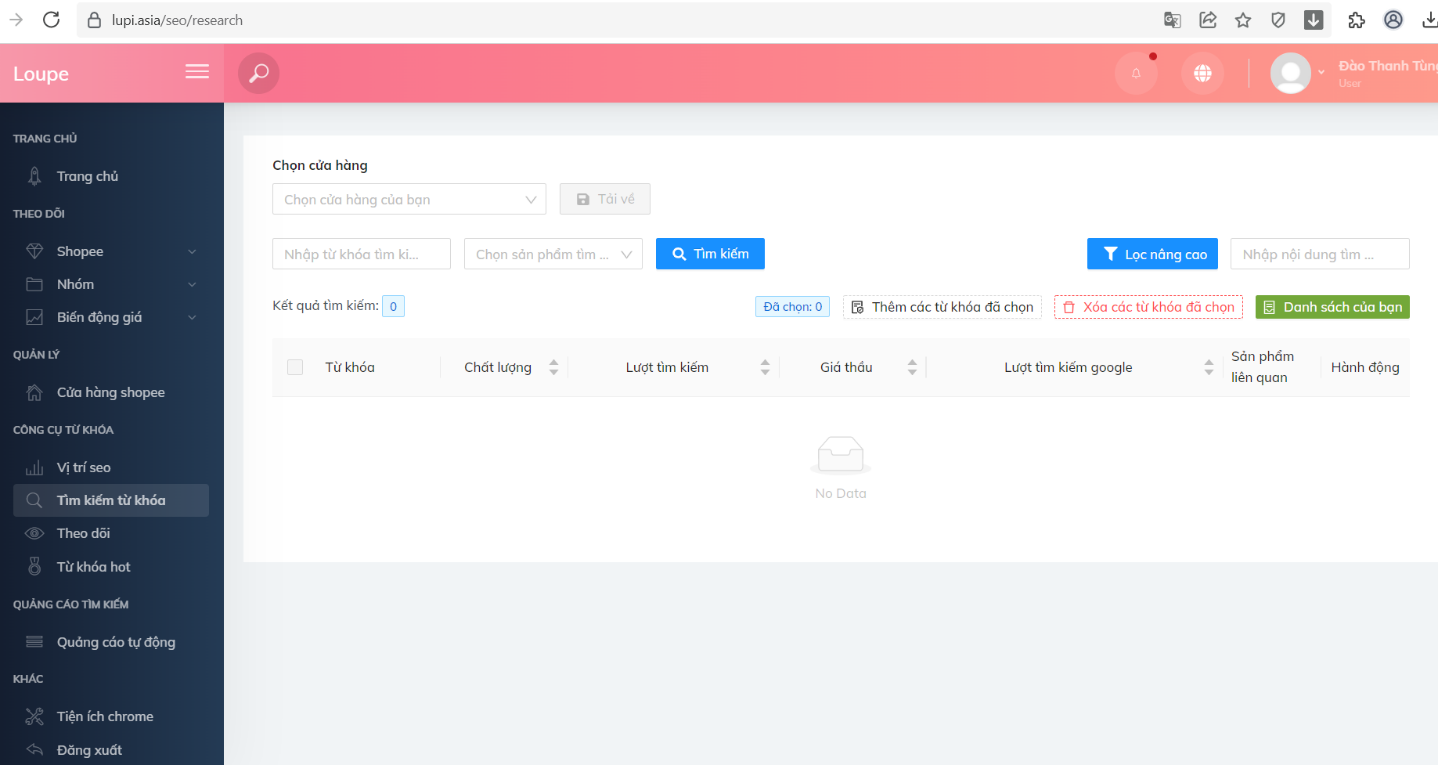 Công cụ phân tích Bigdata trên sàn thương mại điện tử - Lupi.vn 43 guide37