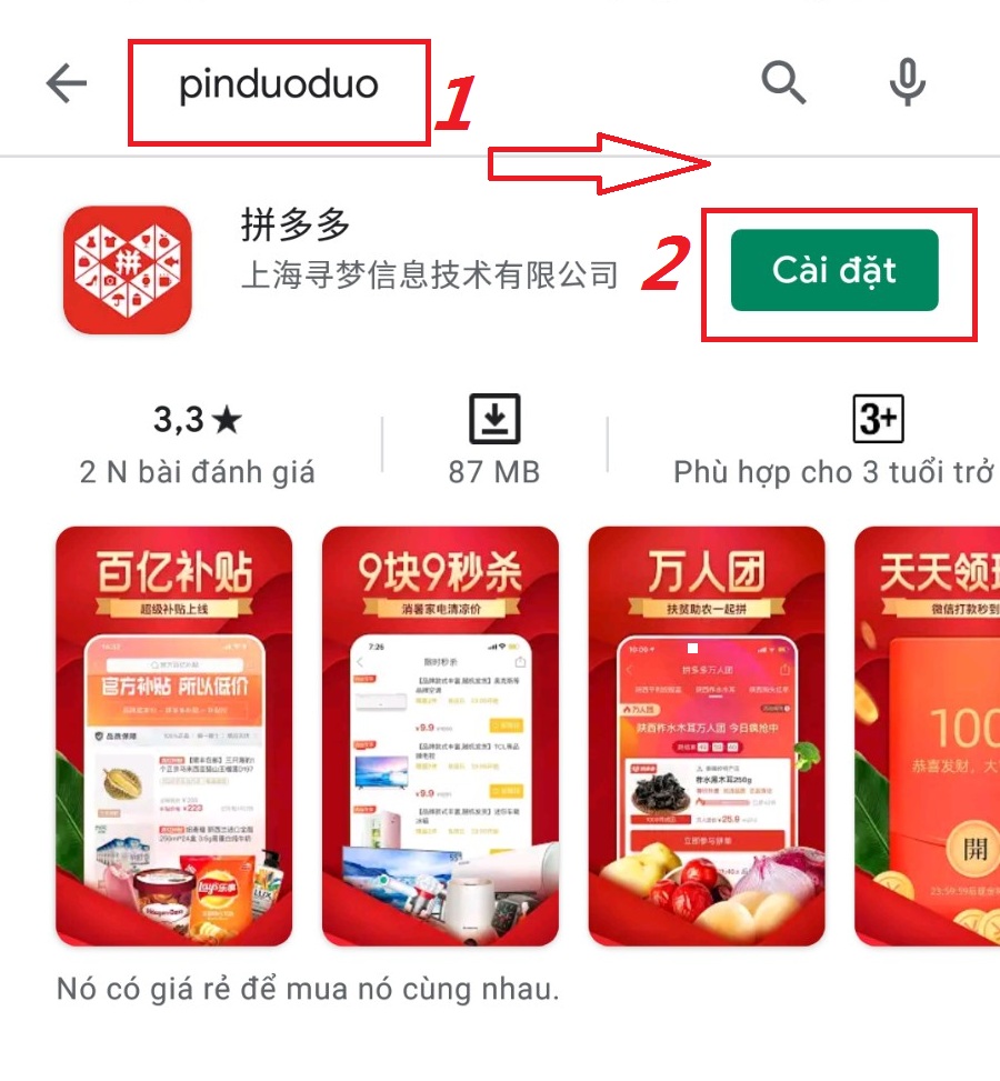 Pindoudou là gì? Kinh nghiệm và lưu ý để đặt hàng Pindoudou giá siêu rẻ 11 HƯỚNG DẪN ĐẶT HÀNG PINDUODUO TỪ A-Z – OCHIVI-Trùm nhập hàng trung quốc, đặt hàng taobao tận gốc, uy tín, giá rẻ